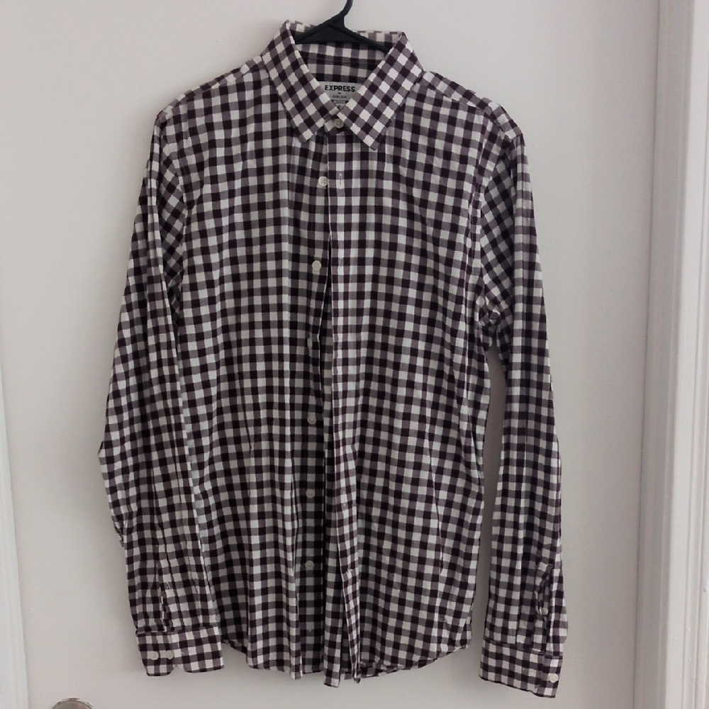 Levi's Men's Checkered Shirt - Black and White
